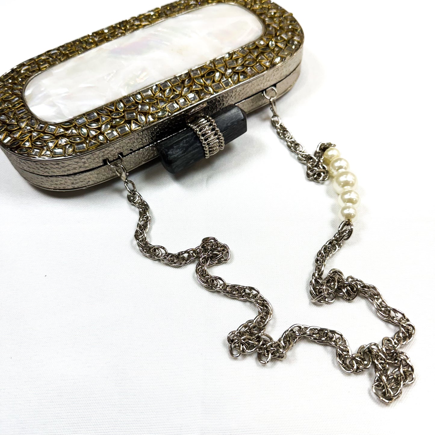 NADINE Clutch (Silver)