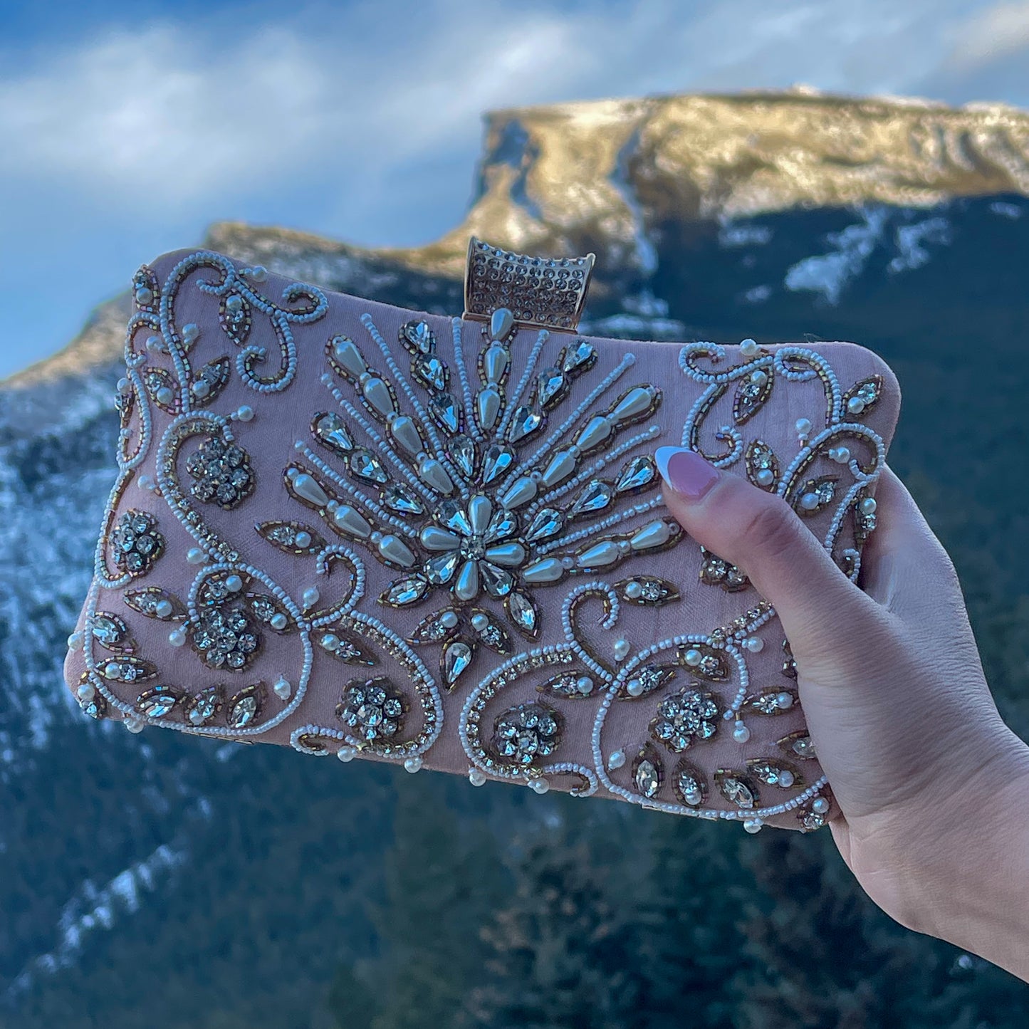 TIARA Clutch (Rose Pink)