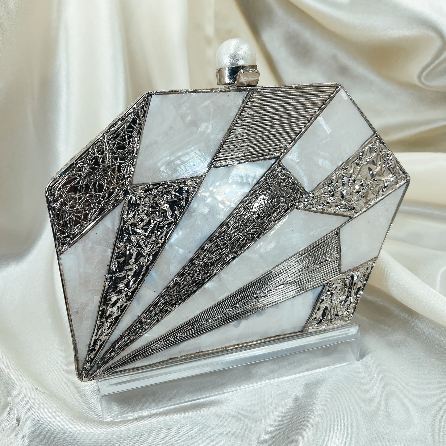 ASHLEY Clutch (Silver)