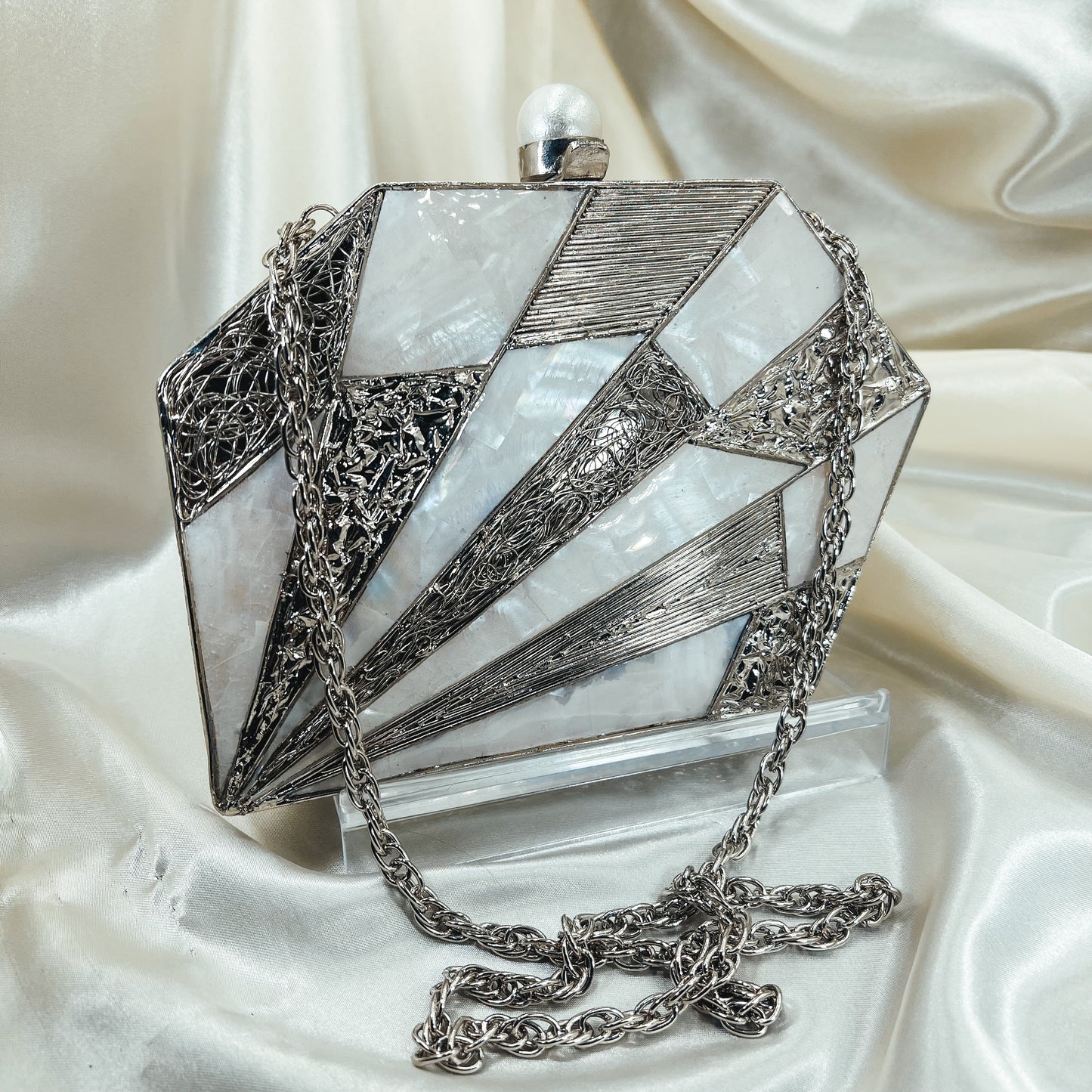 ASHLEY Clutch (Silver)
