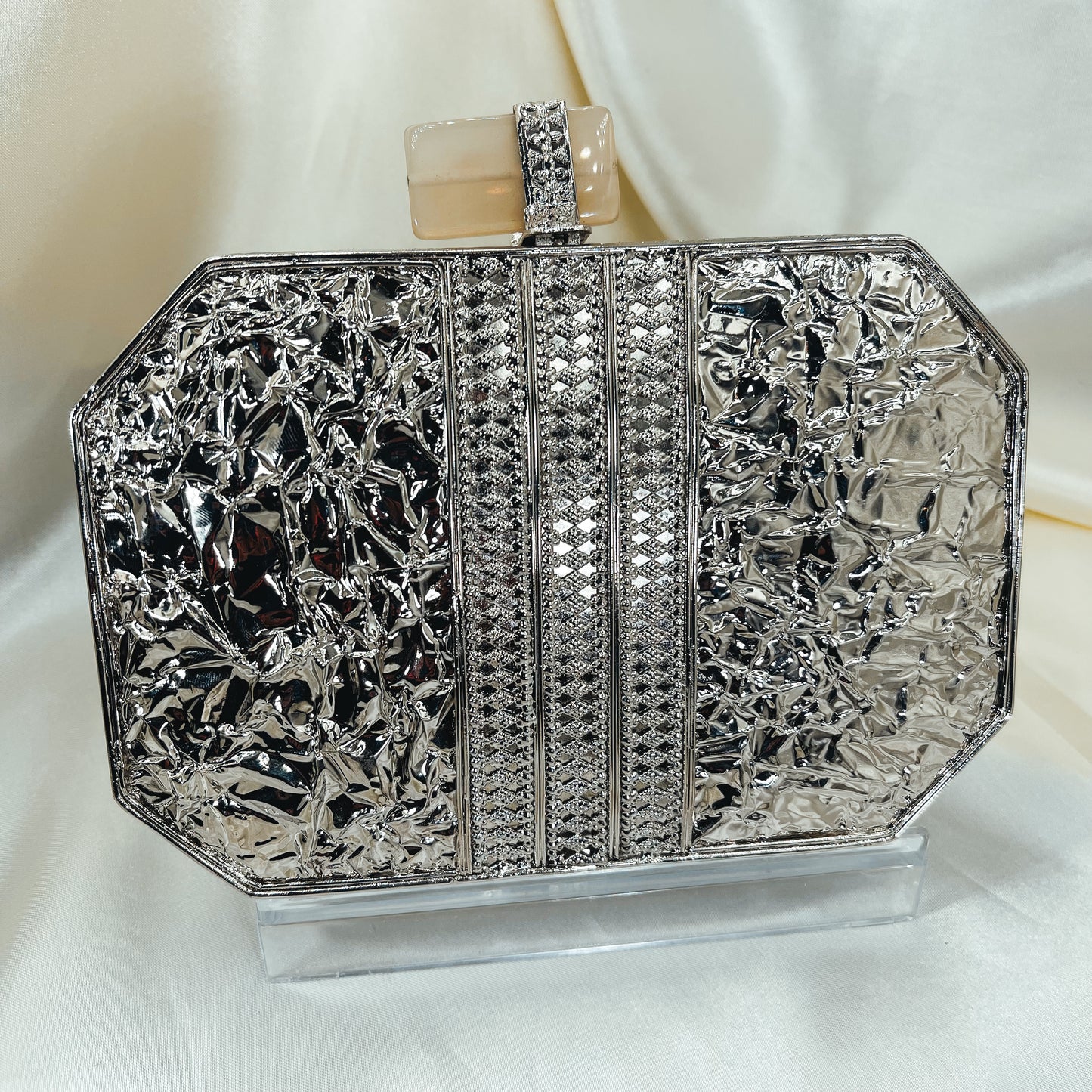 SANIA Clutch (Silver)