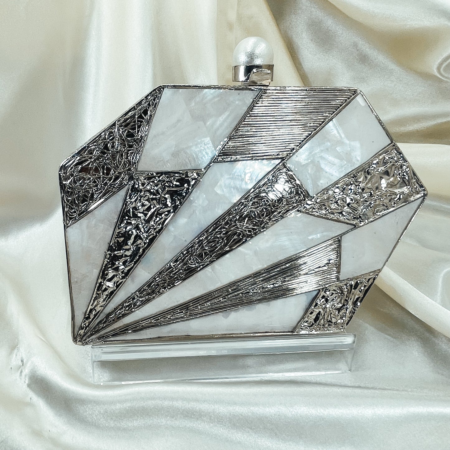ASHLEY Clutch (Silver)
