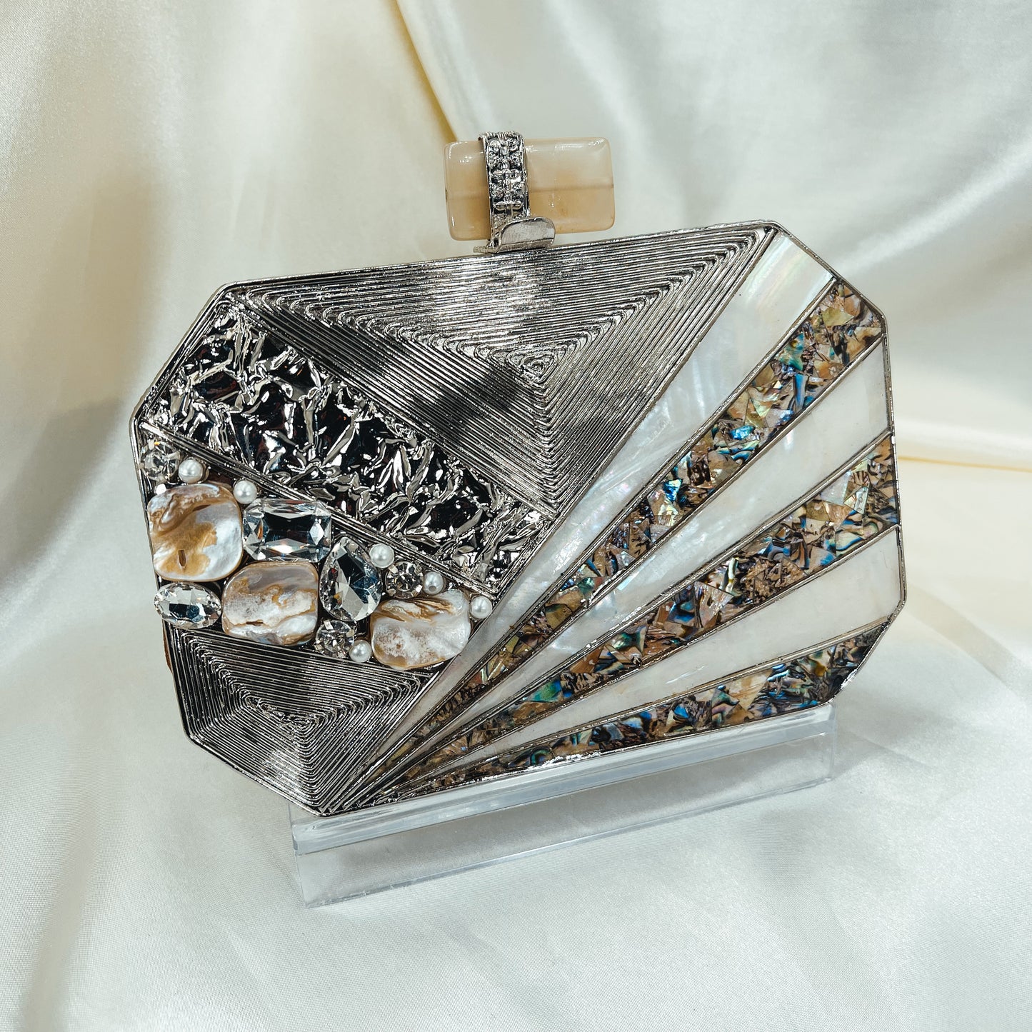 SANIA Clutch (Silver)