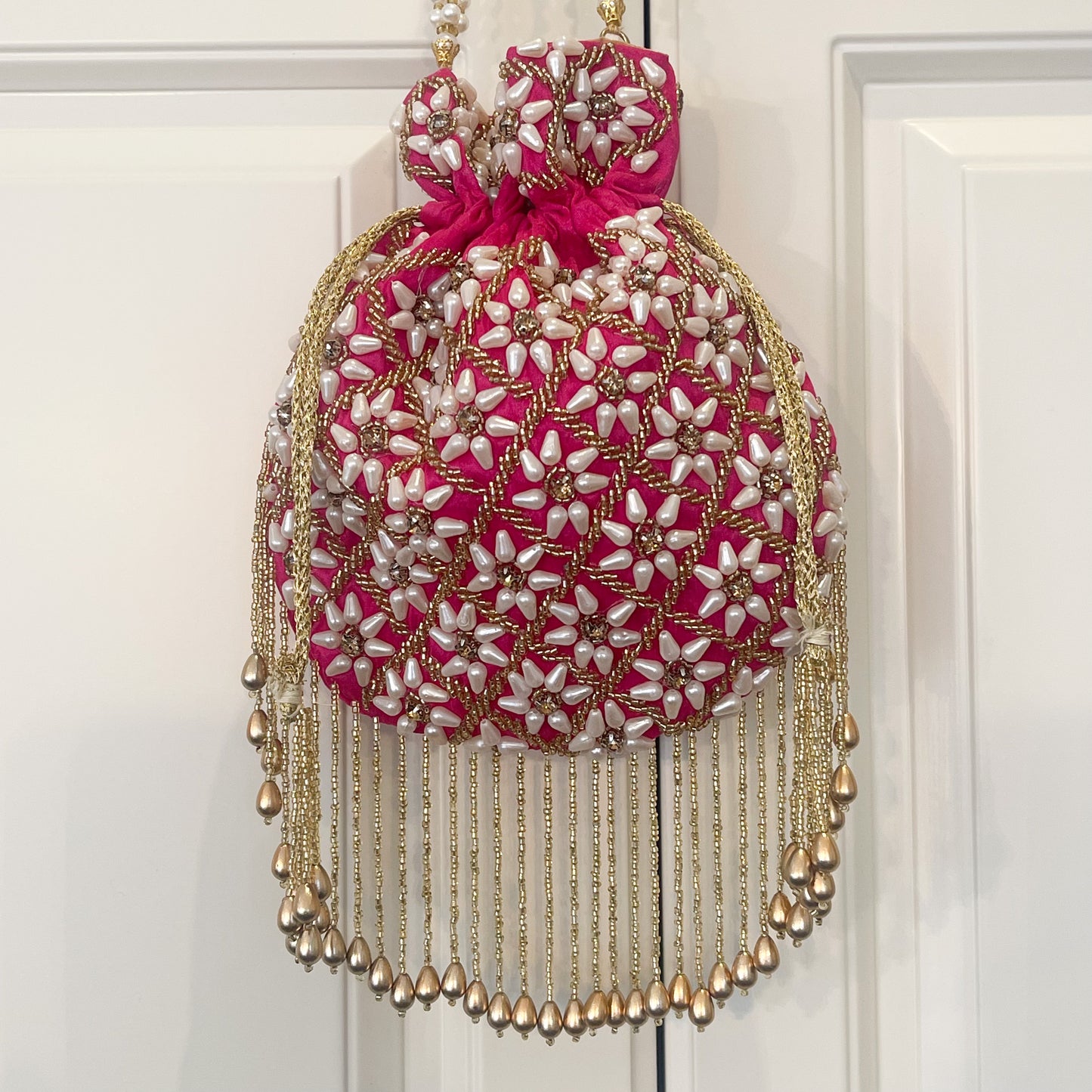 PUJA Potli Bag (Hot Pink)