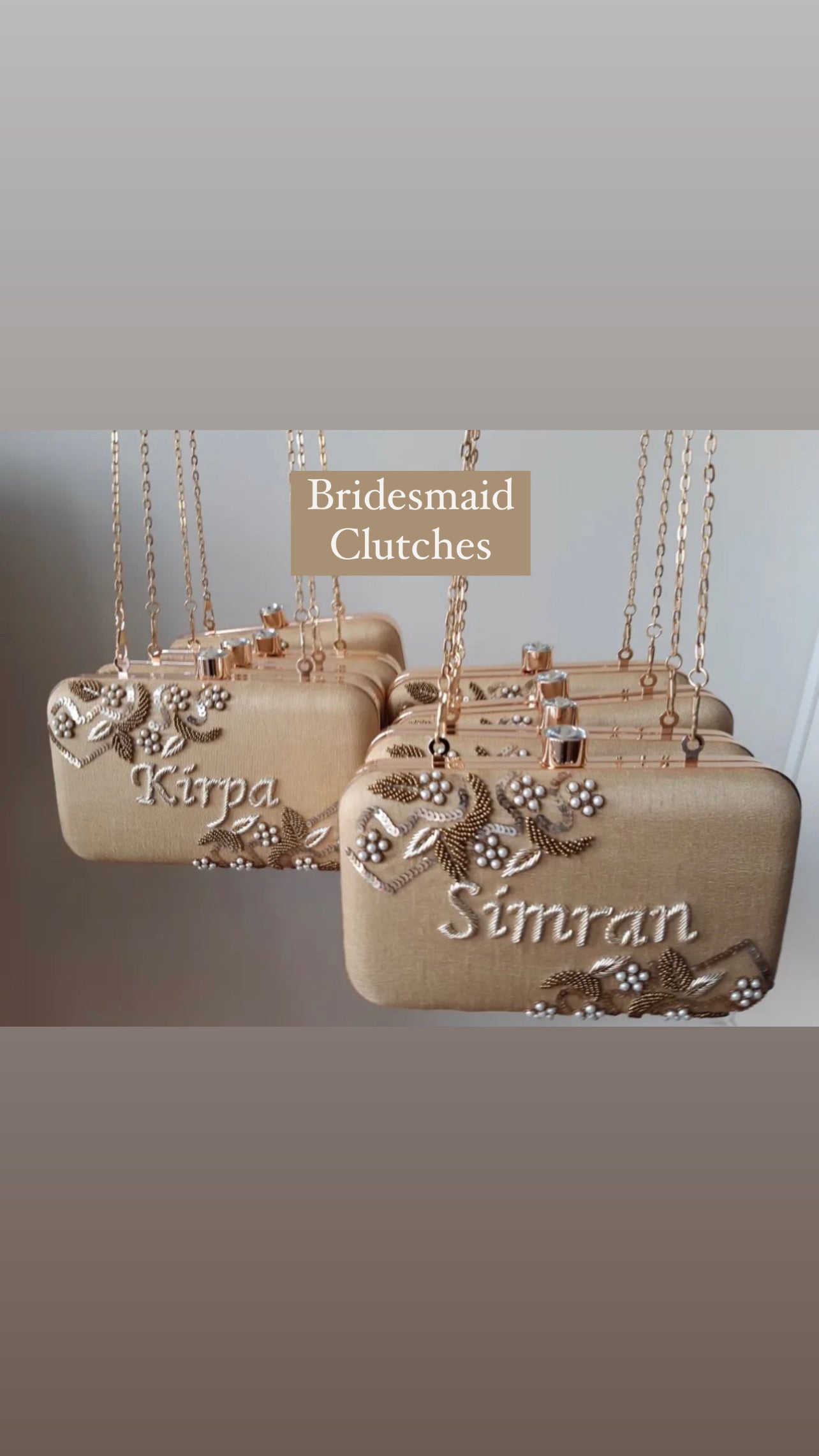 BRIDESMAID Custom Clutch