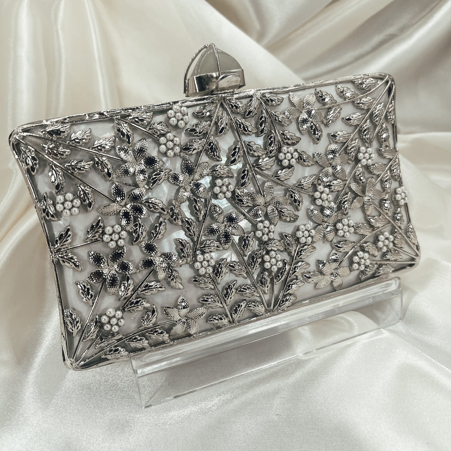 MAHARANI Clutch (Silver)