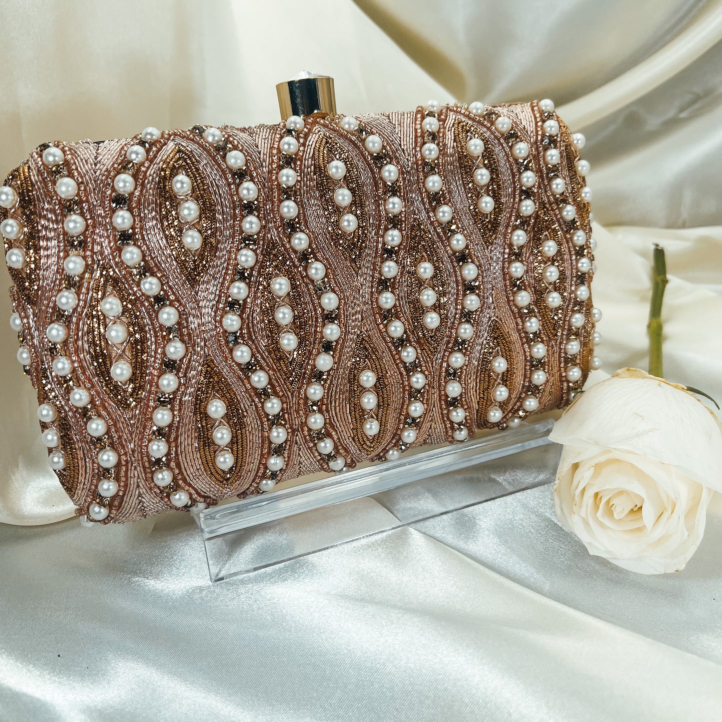 AHANA Clutch (Rose Gold)