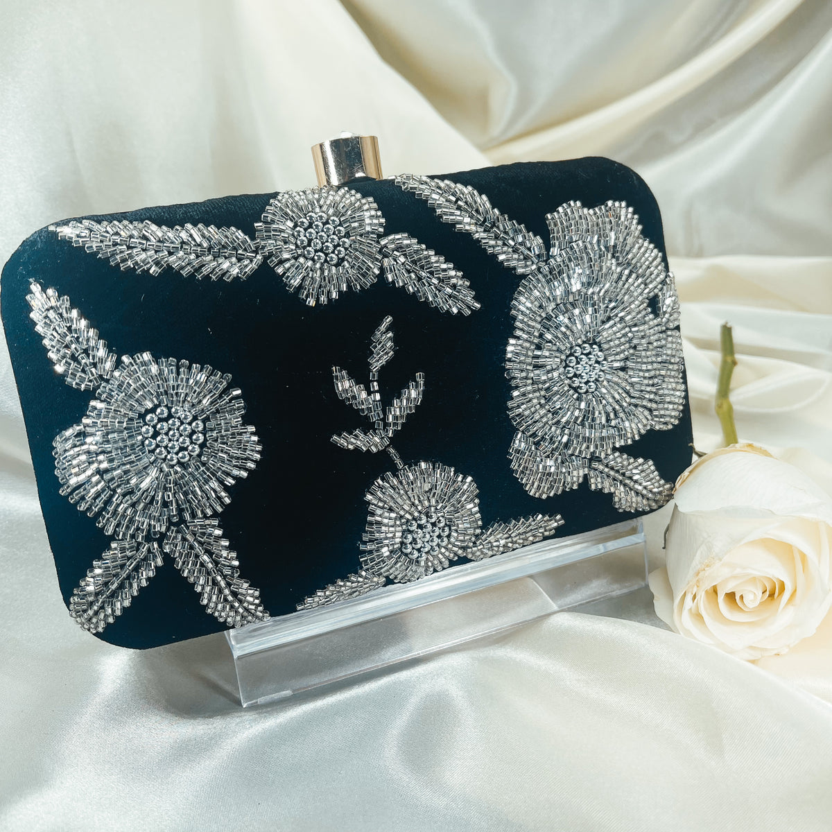 Aelia, Our Iconic Clutch Bag (Royal Blue), Hard-Case Clutch Purse