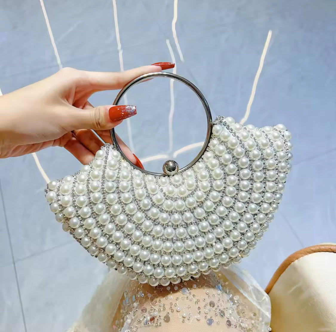 LENA Clutch (Silver)