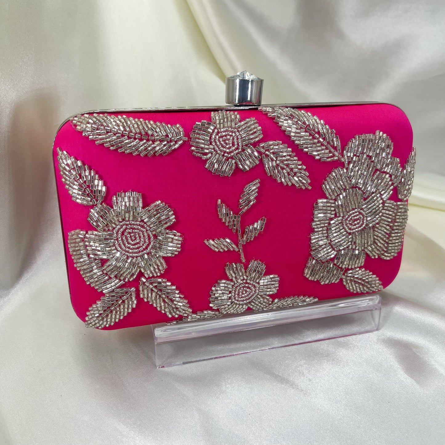 ALIA Clutch (Hot Pink)