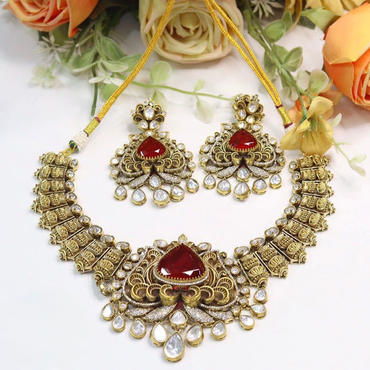SARA Jewellery Set (Red)