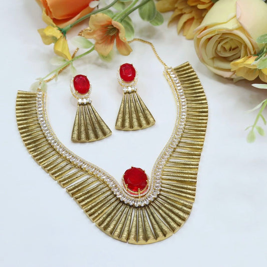 GLAMOUR Jewellery Set (Red)