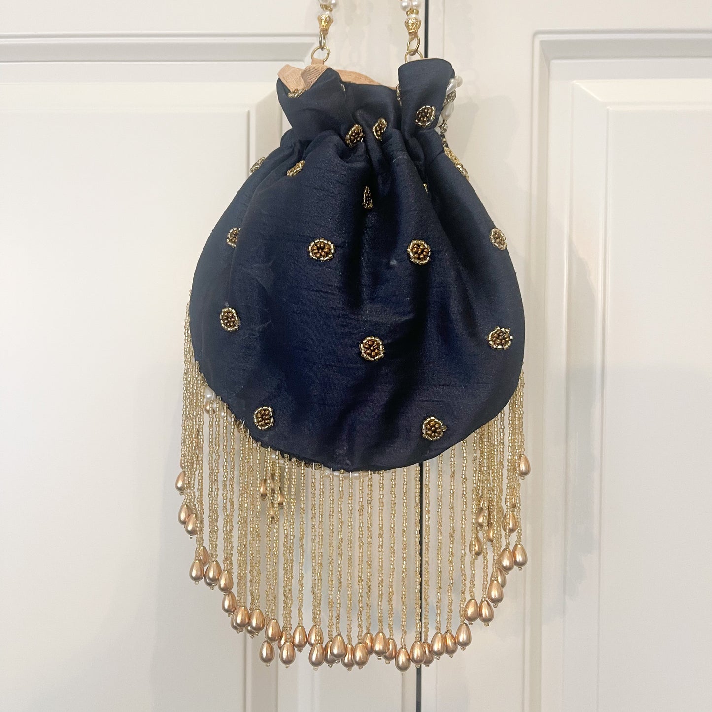 PUJA Potli Bag (Navy Blue)