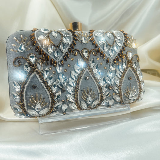 MAIRA Clutch (Silver)