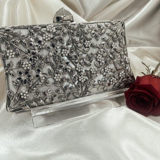 MAHARANI Clutch (Silver)